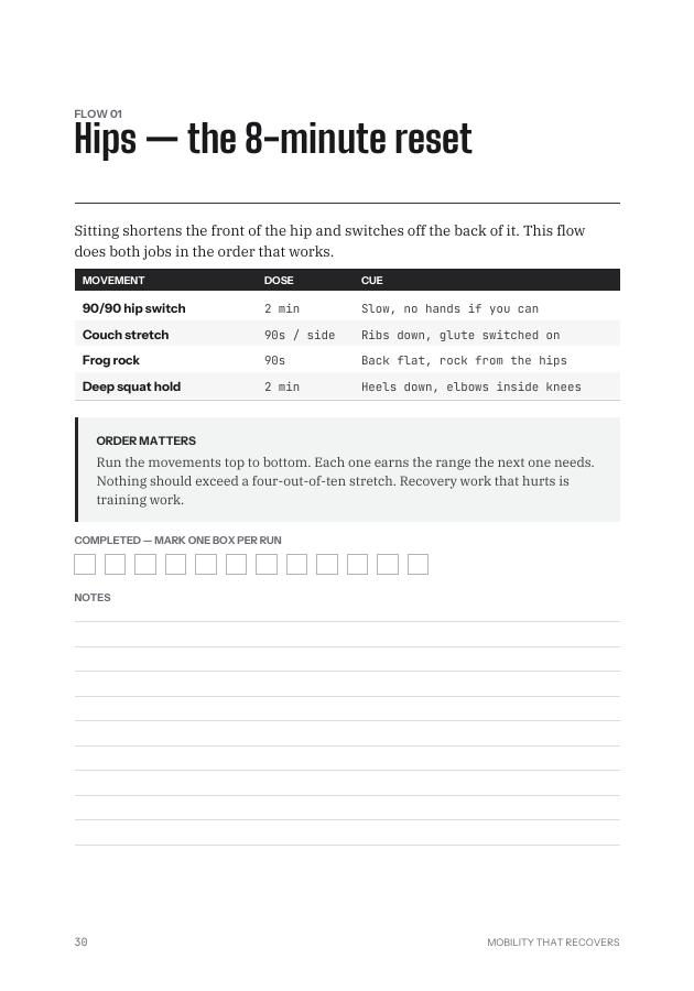 Genuine interior page from Recover Deep