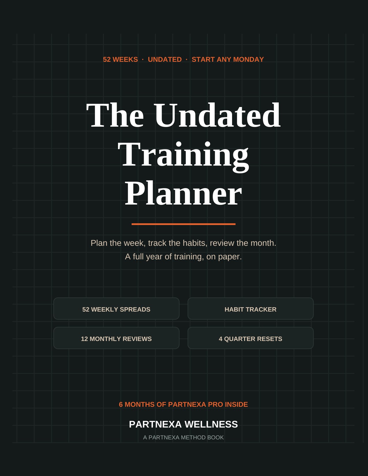 The Undated Training Planner cover